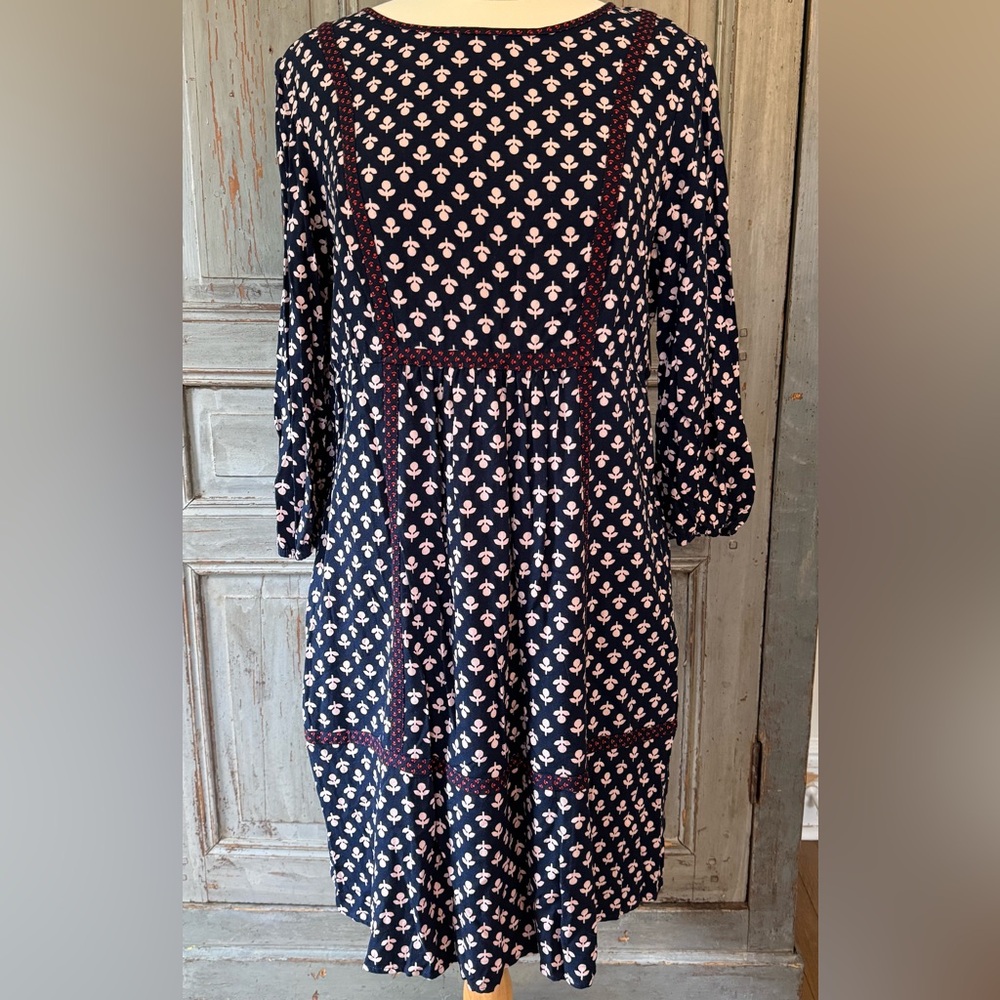 Boden US12 navy and pink dress - Picture 2 of 6
